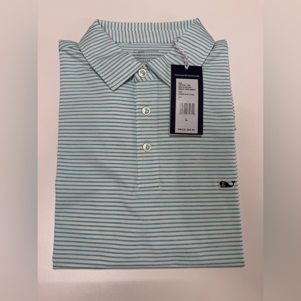 New Mens Vineyard Vines on the go sankaty polo